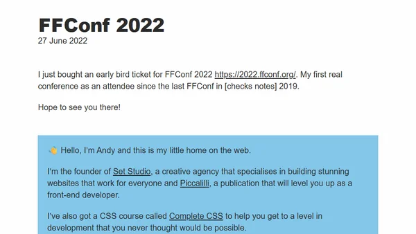 FFConf 2022