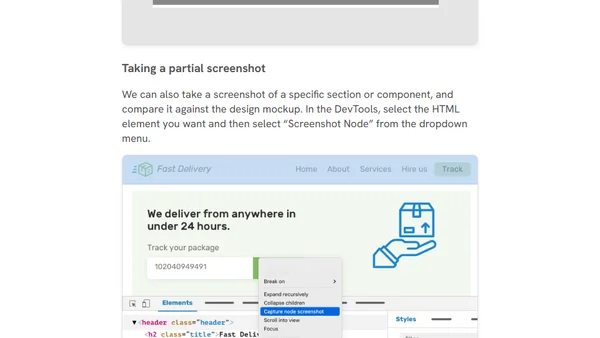 Comparing Design Mockups To Code Result