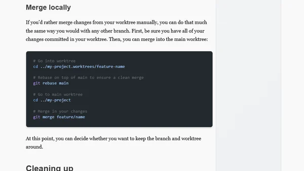 A gentle introduction to Git worktrees