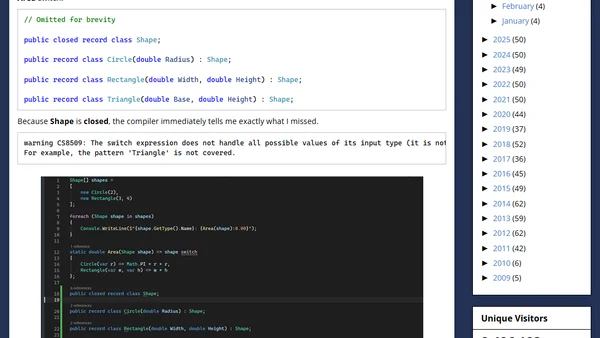 C# 15.0: Closed Class Hierarchies