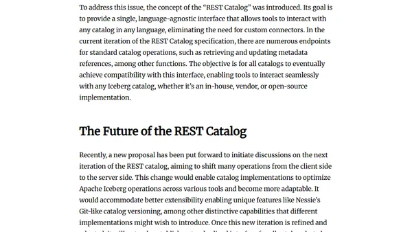 Understanding the Future of Apache Iceberg Catalogs
