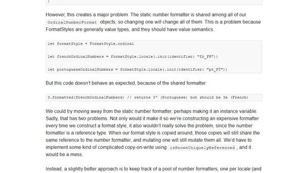 Faking Value Semantics with Custom FormatStyles