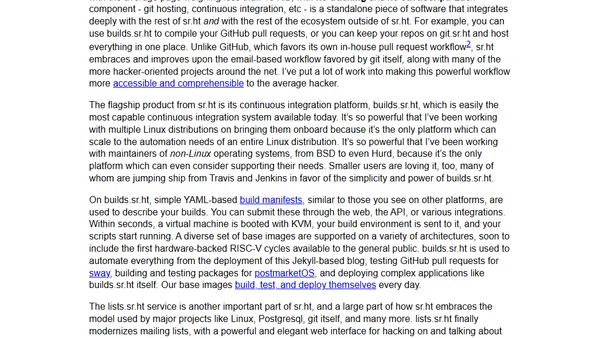 sr.ht, the hacker's forge, now open for public alpha