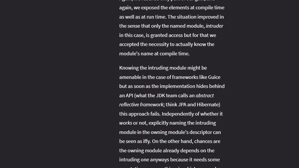Reflection vs Encapsulation