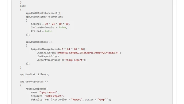 HTTP Public Key Pinning (HPKP) in ASP.NET Core