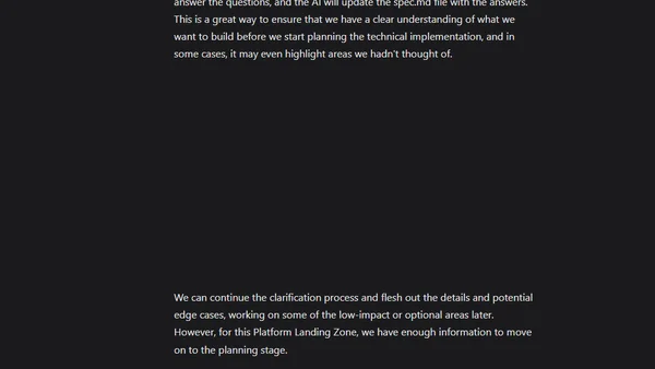 Spec-Driven Azure Platform Landing Zone with Bicep