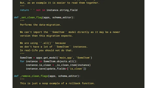 Testing Django Migrations