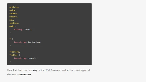 My CSS Reset/Base