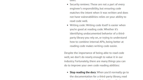 Read code more