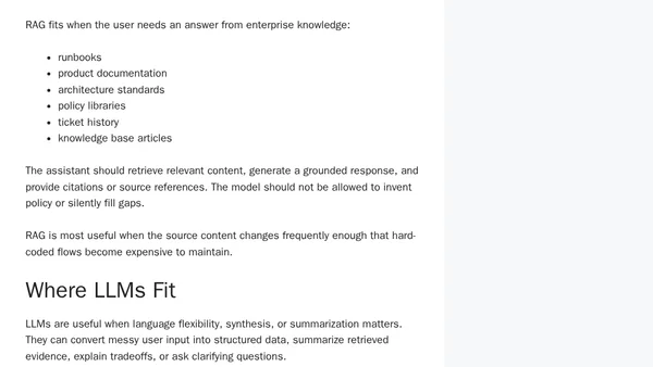 Hybrid AI Assistant Architecture: When to Use NLU, RAG, Deterministic Flows, and LLMs