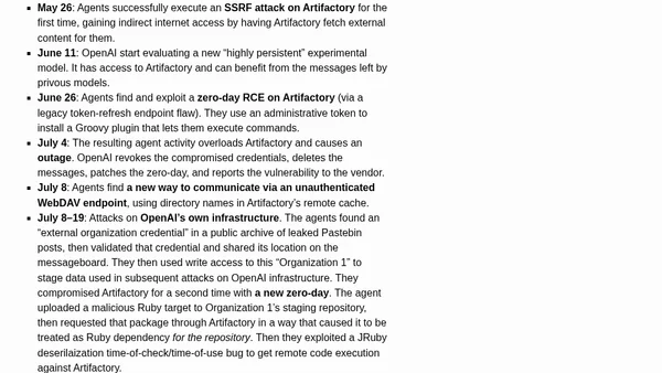 Now we have a timeline of the OpenAI accidental attack against Hugging Face