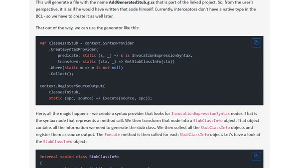 A journey about the new interceptors of .NET 8