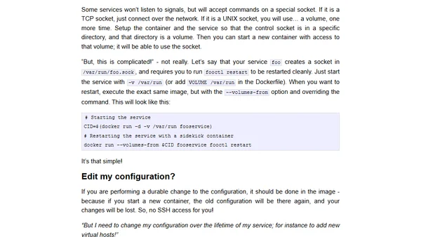 If you run SSHD in your Docker containers, you're doing it wrong!