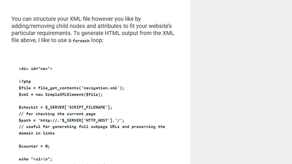 Simplexml in php 5