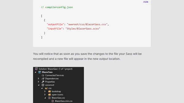 Get Some Sass Into Your Blazor App