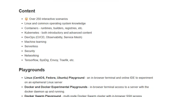 List of Hands-On Cloud Native Learning Platforms