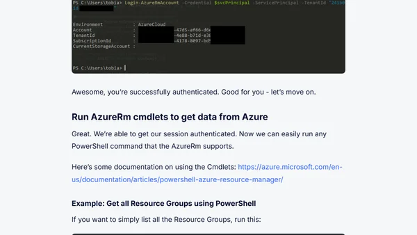 Developing with Azure Resource Manager - Part 2 - Getting started with the AzureRm PowerShell cmdlets