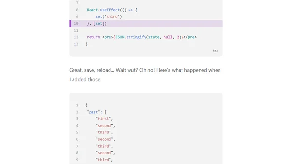Should I useState or useReducer?