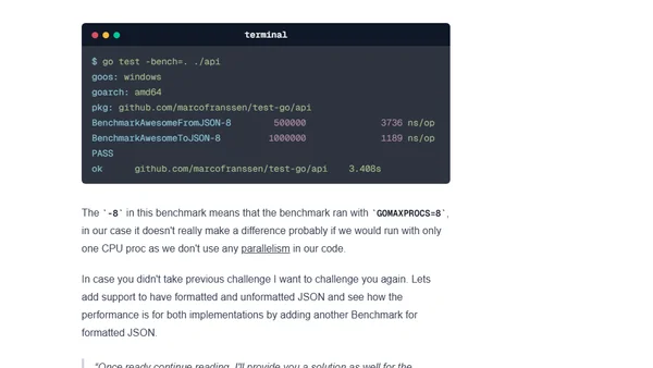 Test and benchmark your code in go