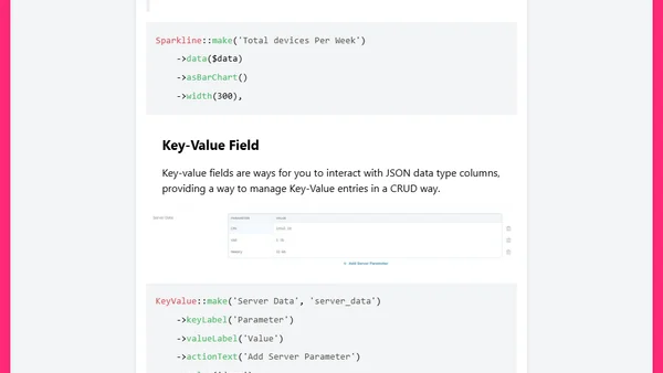 Improvements on Laravel Nova