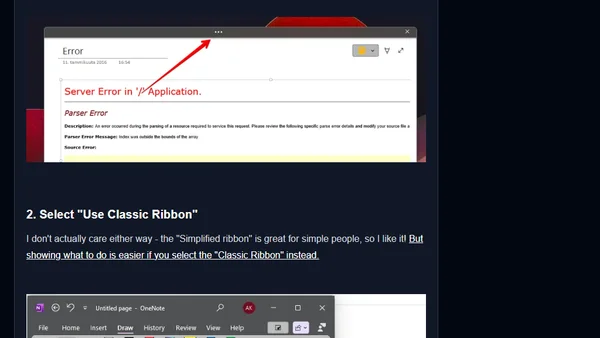 Help! My OneNote just turned into "Sticky Notes" - what do?