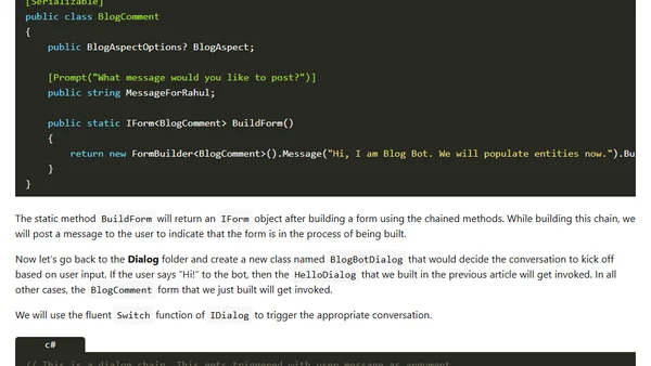 Building Bots with The Microsoft Bot Framework - Part 3
