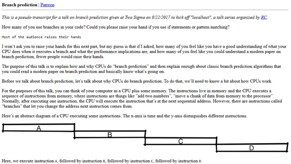 Branch prediction