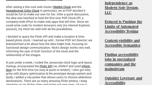 POP Clock