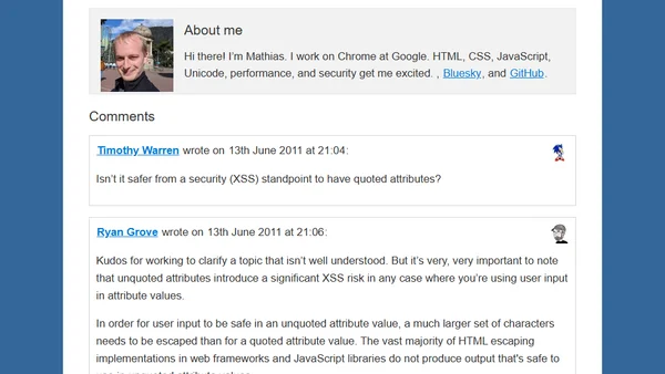 Unquoted attribute values in HTML and CSS/JS selectors