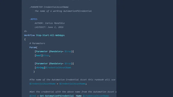 Stop or Start all WebApps in your Azure subscription