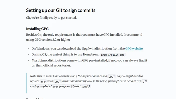 How (and why) to sign Git commits