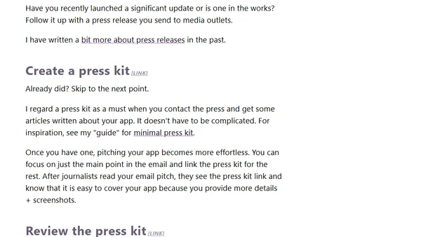 8 "marketing" ideas for your app