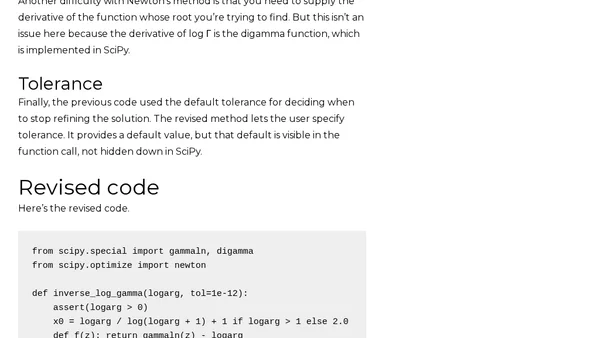 Inverse factorial improved