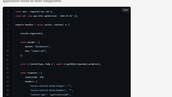 AWS Amplify Download Api