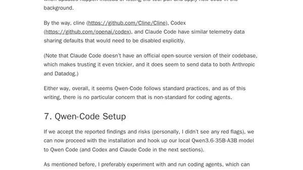 Using Local Coding Agents