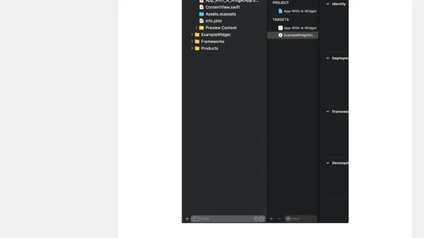 Building your first widget - Step 1 | The Swift Dev Blog