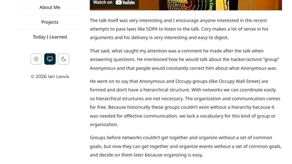 Decentralized groups and Stand Alone Complex