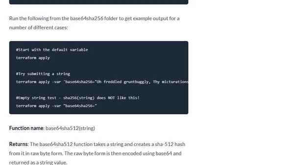 Terraform - FotD - base64sha256() and base64sha512()