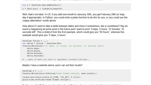 Python's datetime sucks