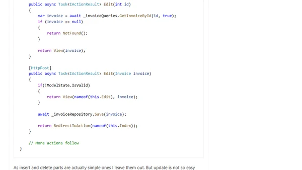 Using Dapper in ASP.NET Core applications