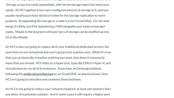 Hyperconverged Infrastructure: The story so far