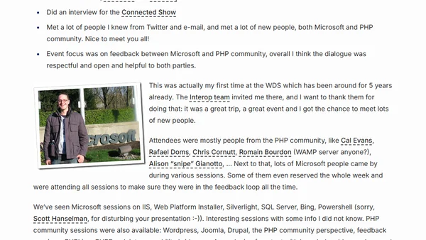 Microsoft Web Development Summit 2009