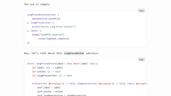 Supporting Both Tap and Long Press on a Button in SwiftUI