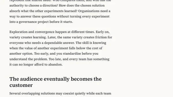 When organizations can build faster than they can agree