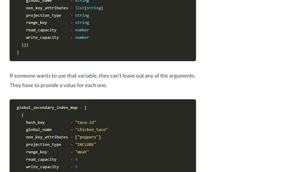 Using Optional Arguments in Terraform Input Variables