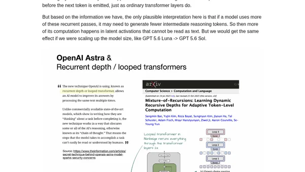 OpenAI Astra and Looped Transformers