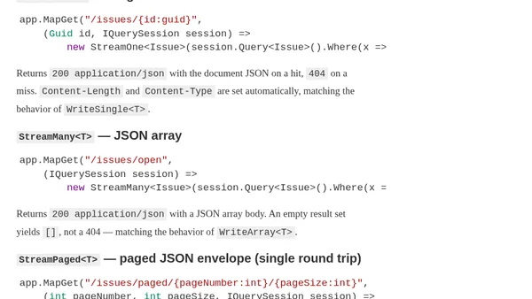 Fast Web Services with Marten and Polecat