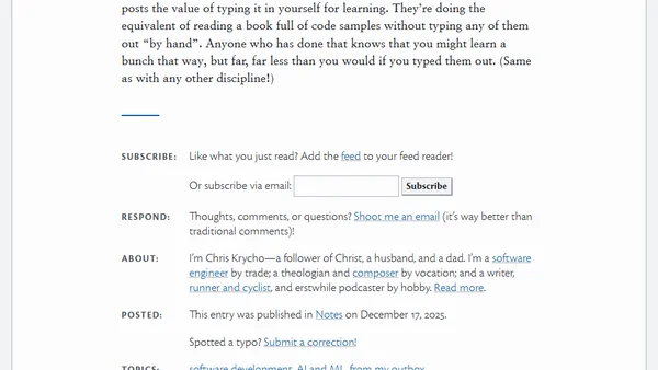[notes] Some of Us Actually Like Coding
