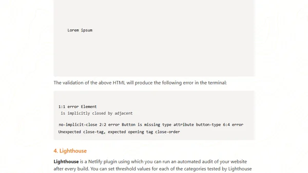 5 Netlify plugins to ensure a great Web Experience