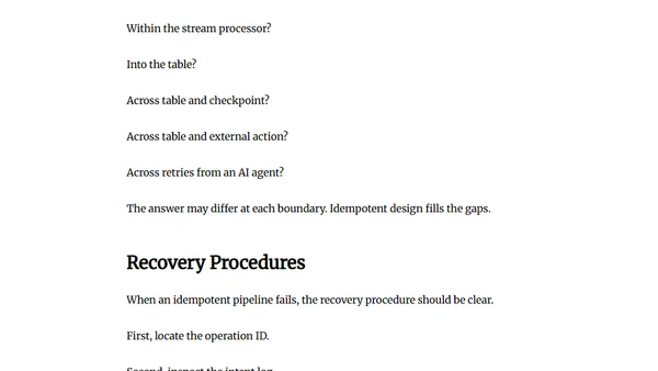 Designing Idempotent Pipelines in the Agentic Lakehouse: Eliminating Double-Write Anomalies